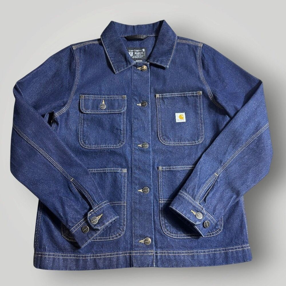 Carhartt Jacket Womens Barn Jacket Relaxed Denim Chore Coat Utility OC5449-W